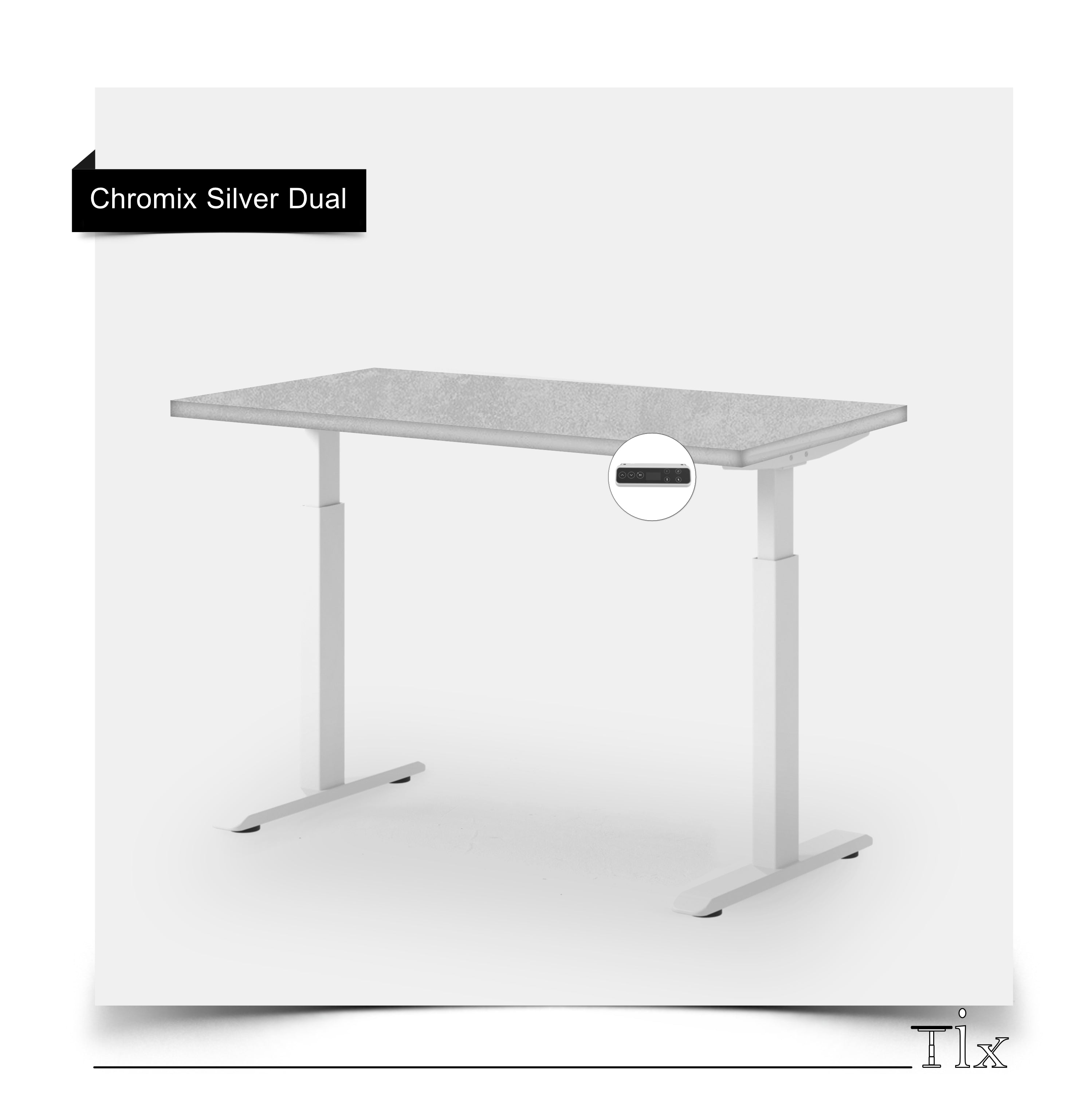 Tix Chromix Silver Pro ► Standing Desk