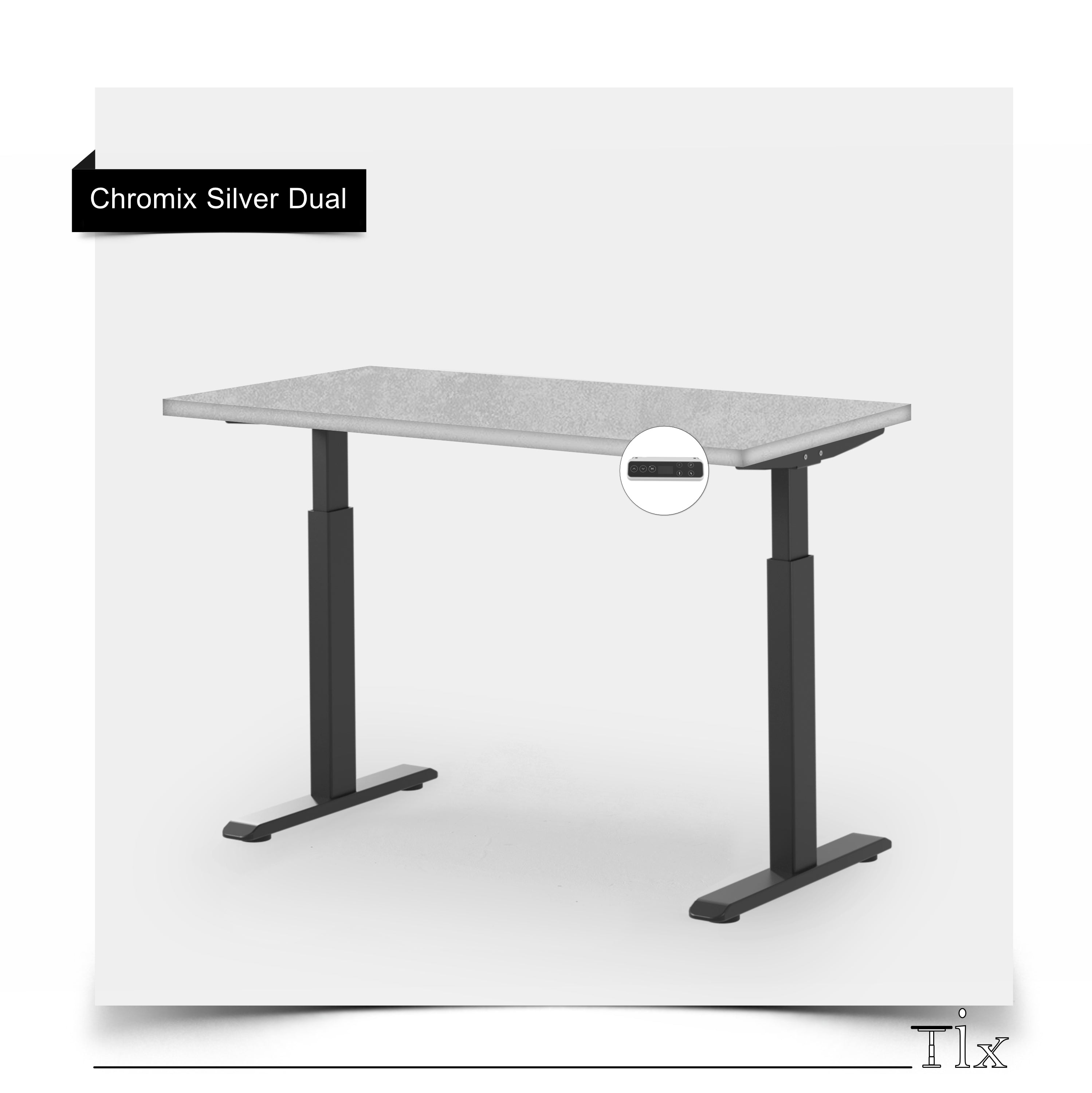 Tix Chromix Silver Pro ► Standing Desk